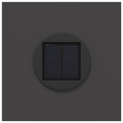 vidaXL Solar LED Pathway Light 2 pcs Warm White 18 x 18 x 80 cm - Black - 55840
