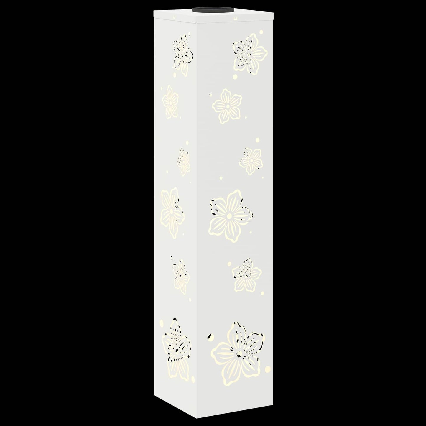 vidaXL Solar LED Pathway Light 2 pcs Warm White 18 x 18 x 80 cm - 55841
