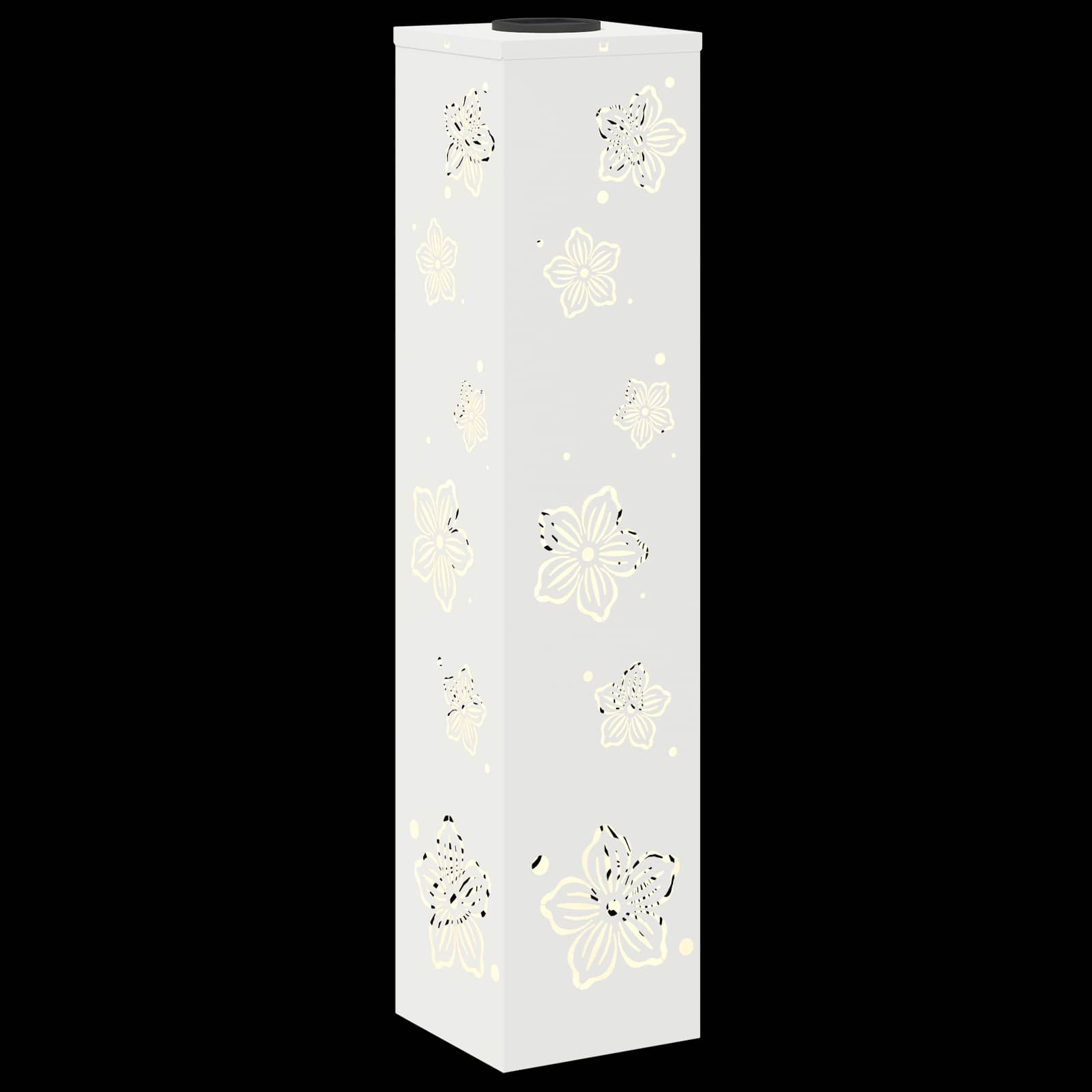 vidaXL Solar LED Pathway Light 2 pcs Warm White 18 x 18 x 80 cm - 55841