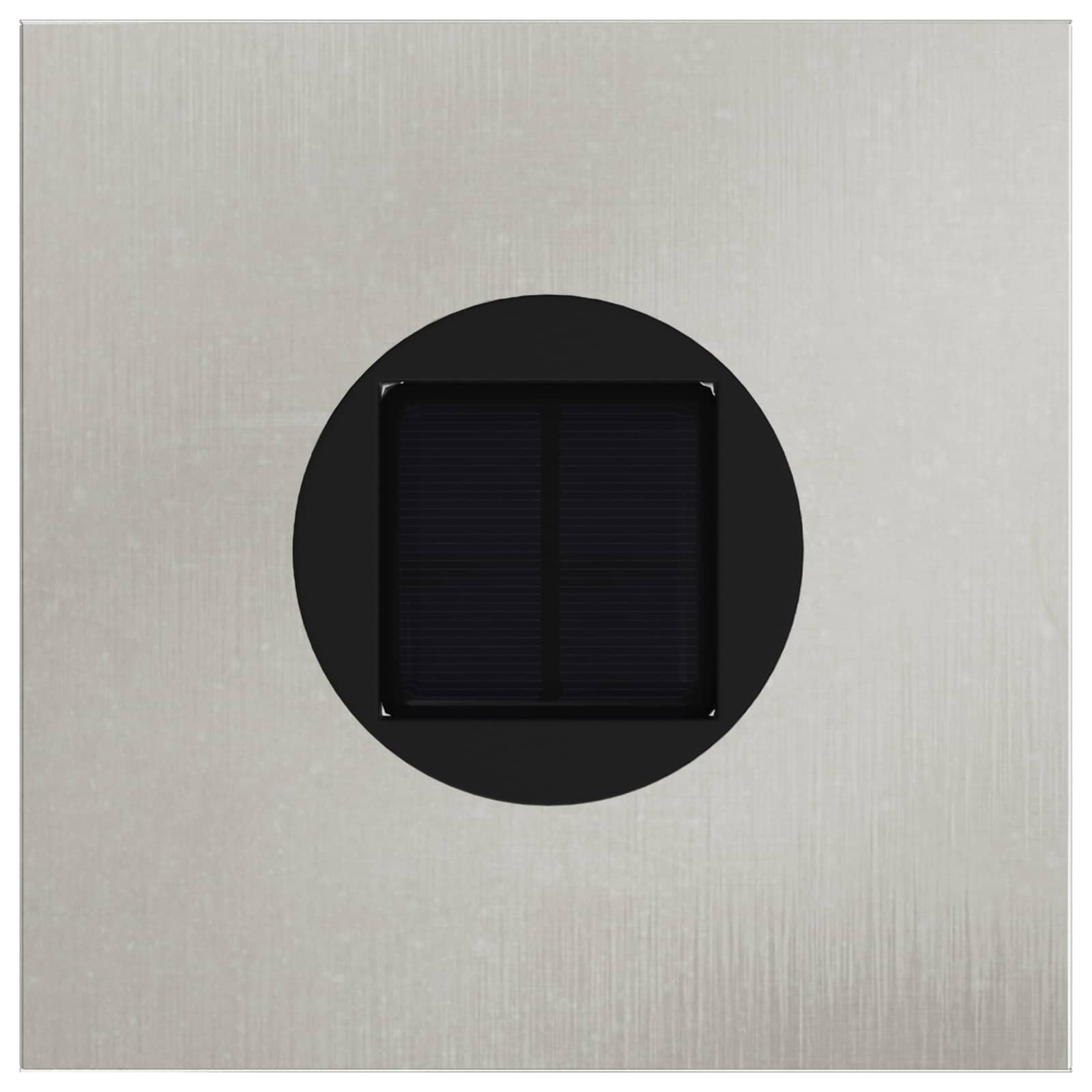 vidaXL Solar LED Pathway Light 2 pcs Warm White 18 x 18 x 80 cm - Silver - 55855
