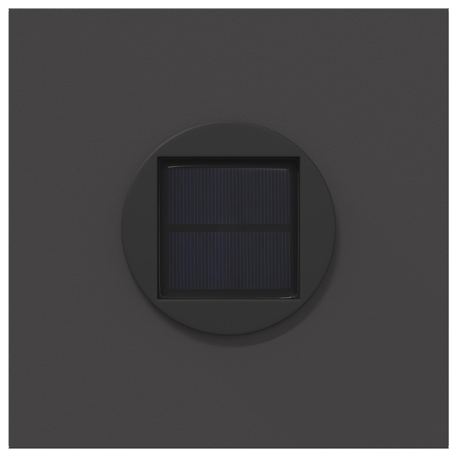 vidaXL Solar LED Pathway Light 2 pcs Warm White 18 x 18 x 50 cm - Black - 55886
