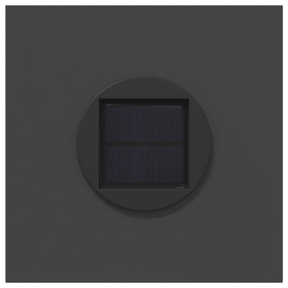 vidaXL Solar LED Pathway Light 2 pcs Warm White 18 x 18 x 50 cm - Black - 55886