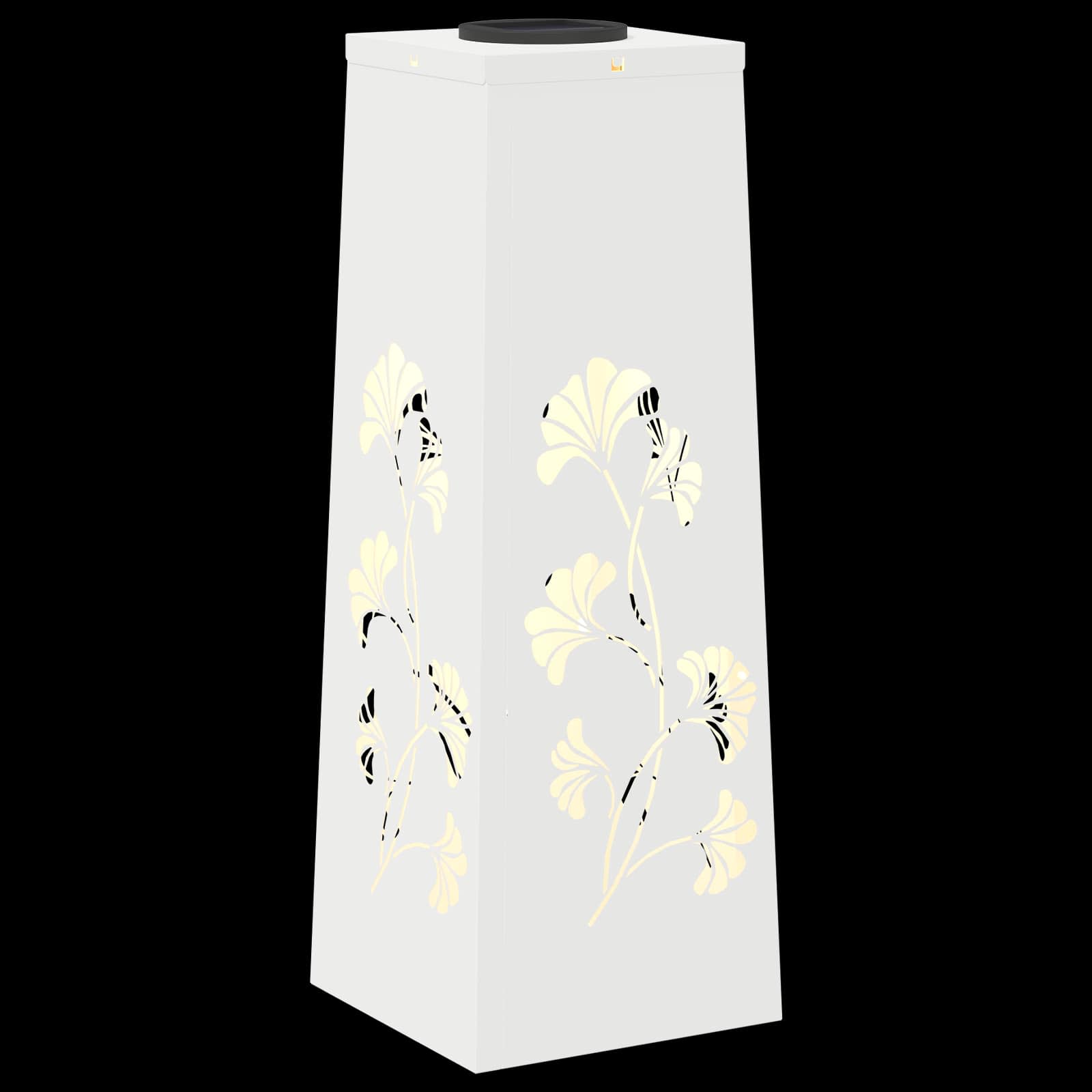 vidaXL Solar LED Pathway Light 2 pcs Warm White 18 x 18 x 50 cm - 55897