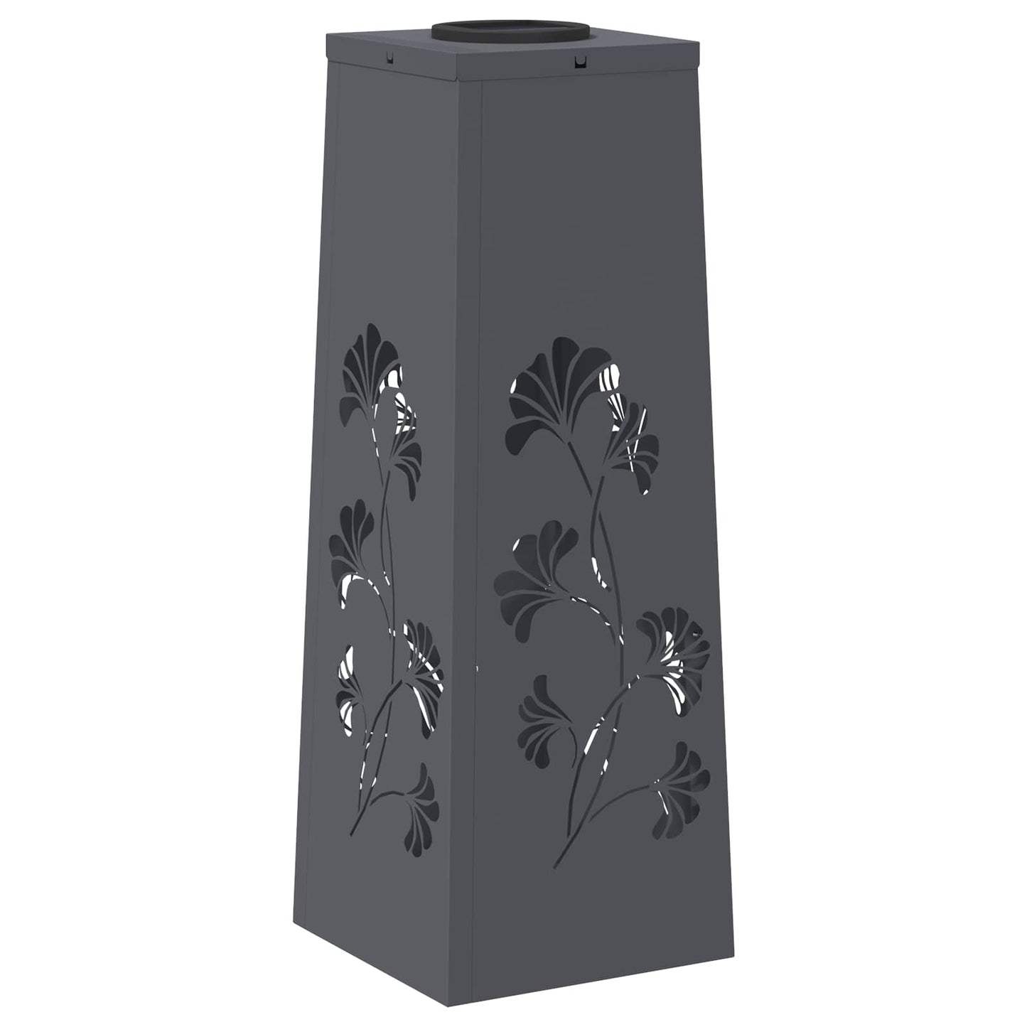vidaXL Solar LED Pathway Light 2 pcs Warm White 18 x 18 x 50 cm - Anthracite - 55898