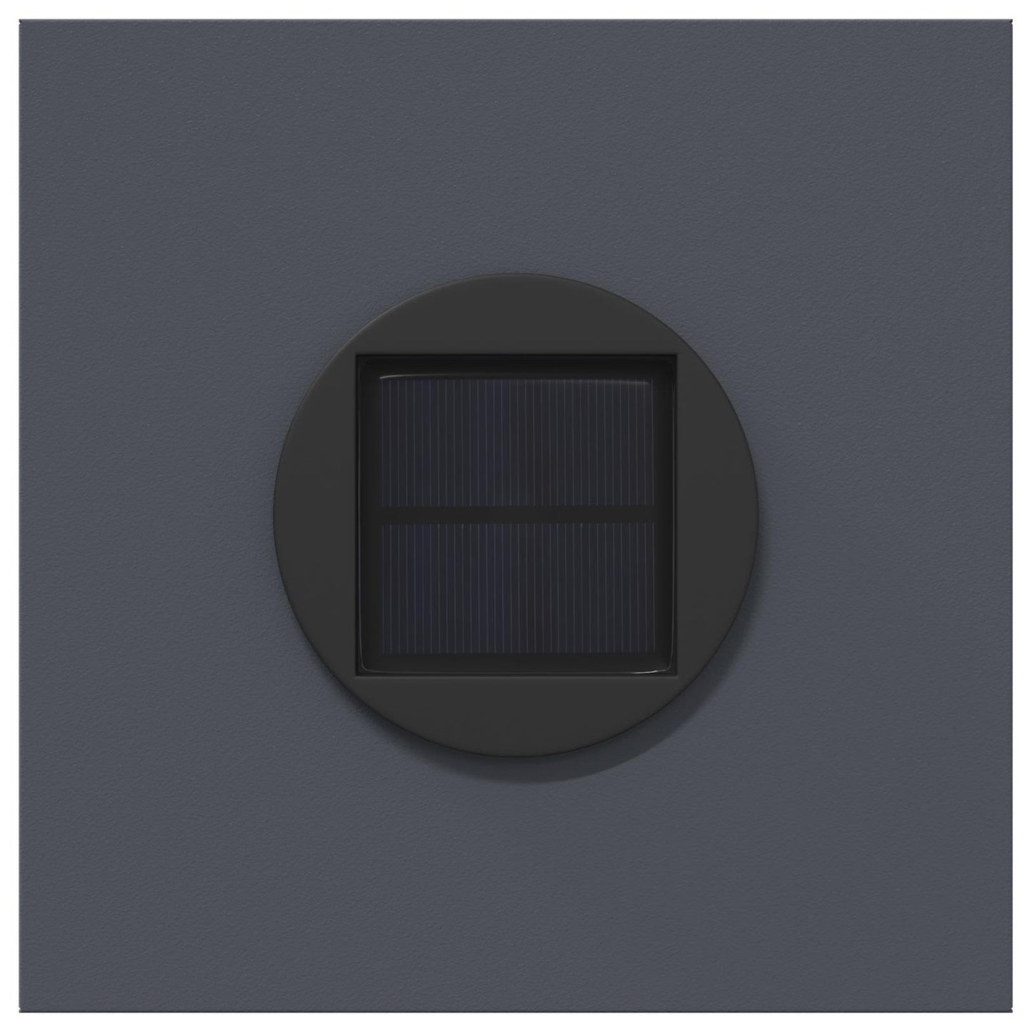 vidaXL Solar LED Pathway Light 2 pcs Warm White 18 x 18 x 50 cm - Anthracite - 55898