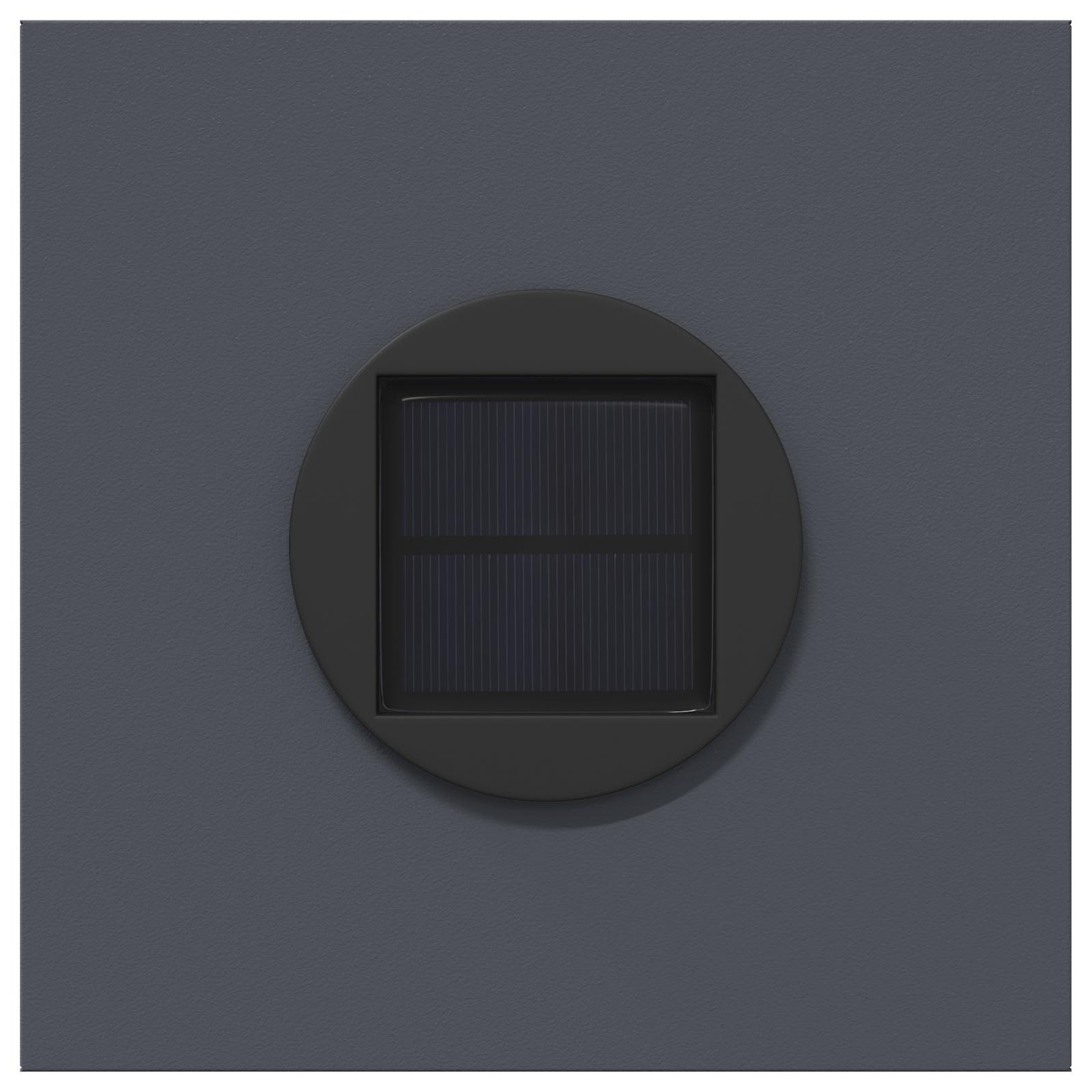 vidaXL Solar LED Pathway Light 2 pcs Warm White 18 x 18 x 50 cm - Anthracite - 55898