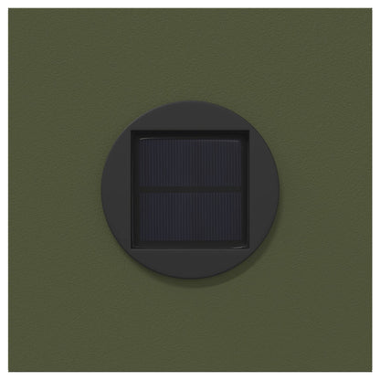 vidaXL Solar LED Pathway Light 2 pcs Warm White 18 x 18 x 50 cm - Green - 55909