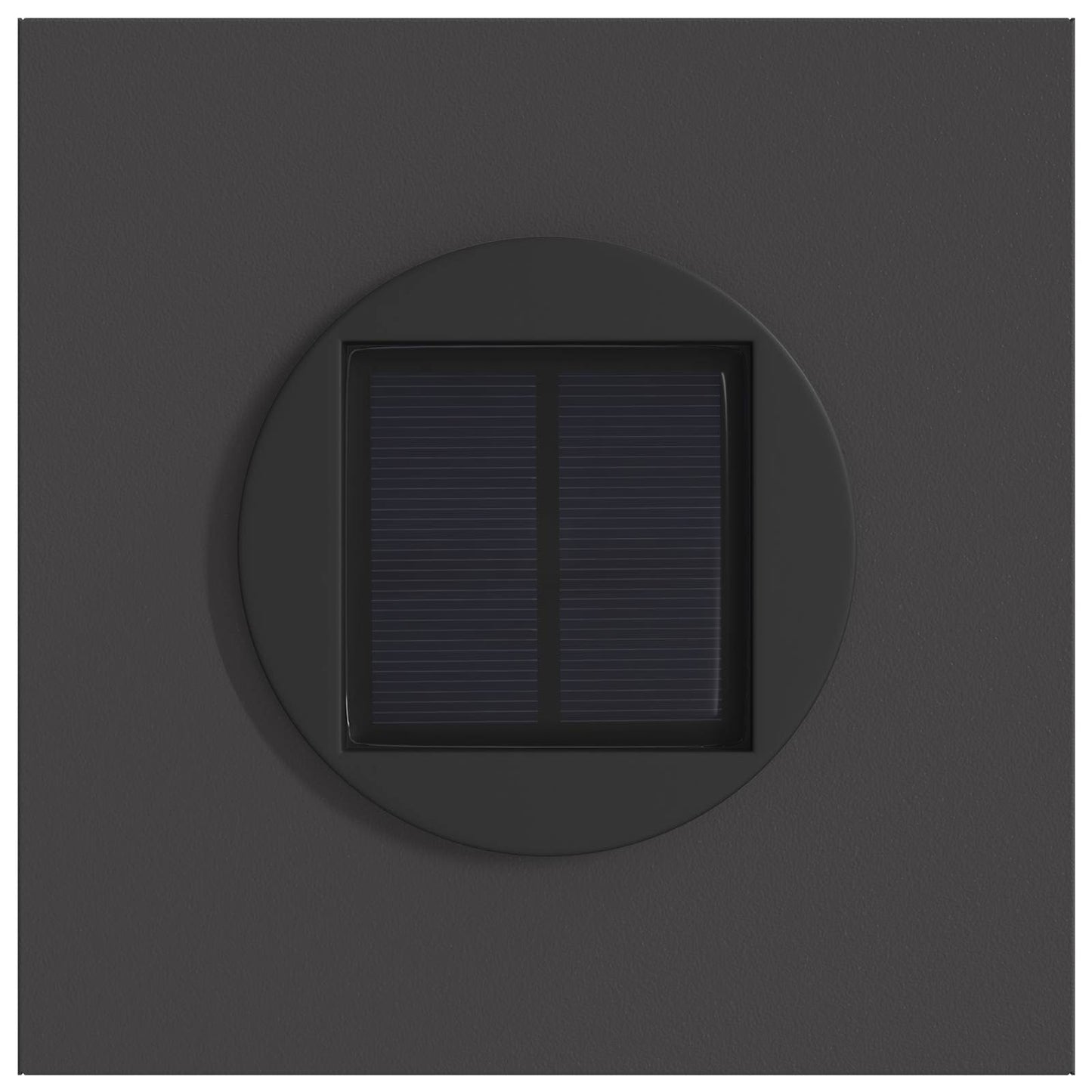 vidaXL Solar LED Pathway Light 2 pcs Warm White 18 x 18 x 80 cm - Black - 55923