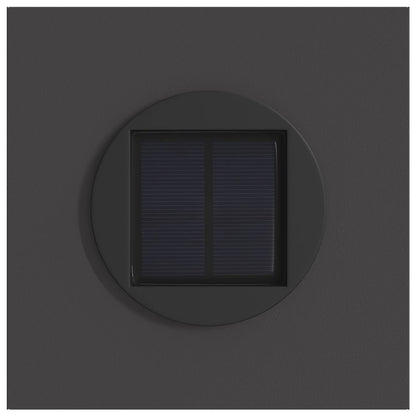 vidaXL Solar LED Pathway Light 2 pcs Warm White 18 x 18 x 80 cm - Black - 55923