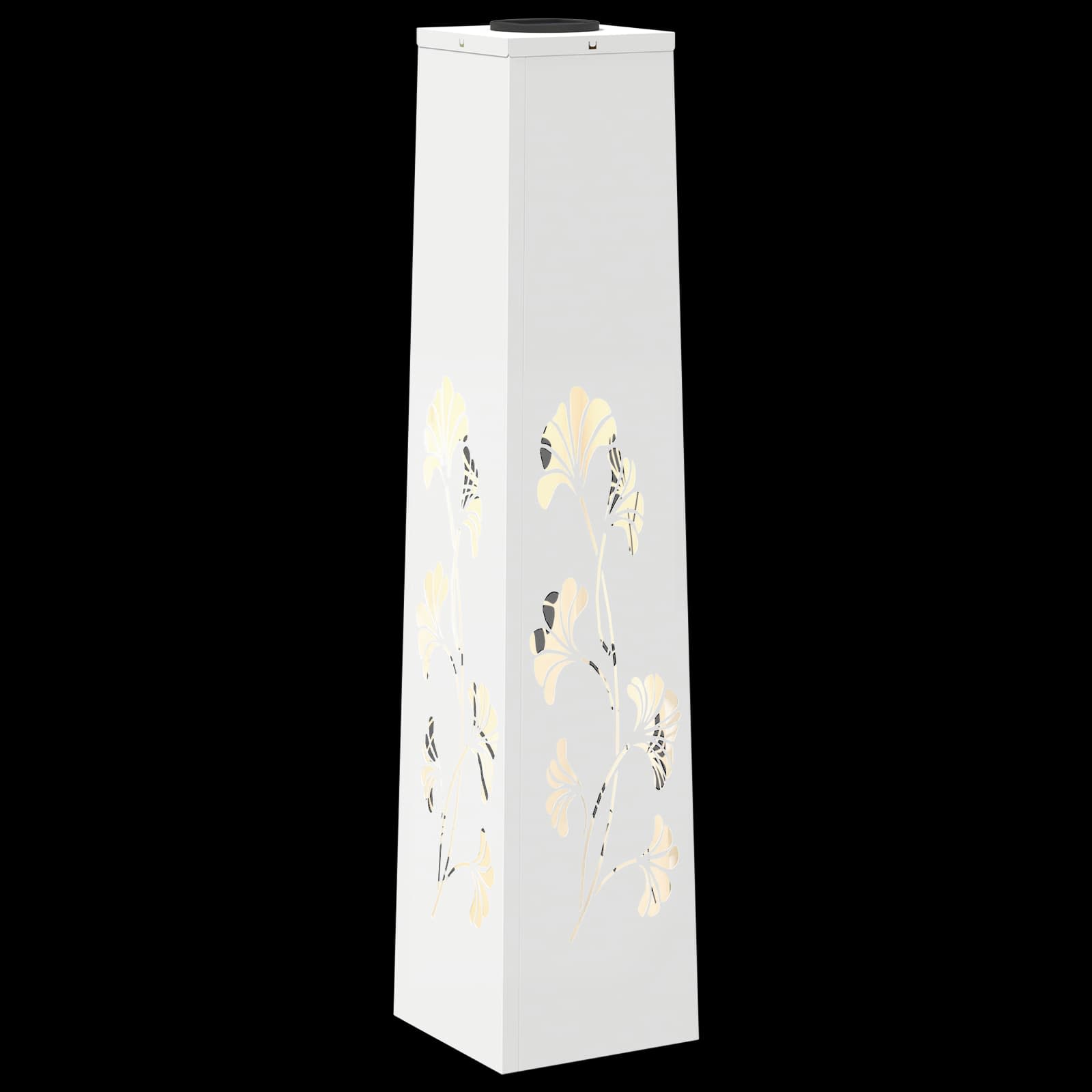 vidaXL Solar LED Pathway Light 2 pcs Warm White 18 x 18 x 80 cm - 55936