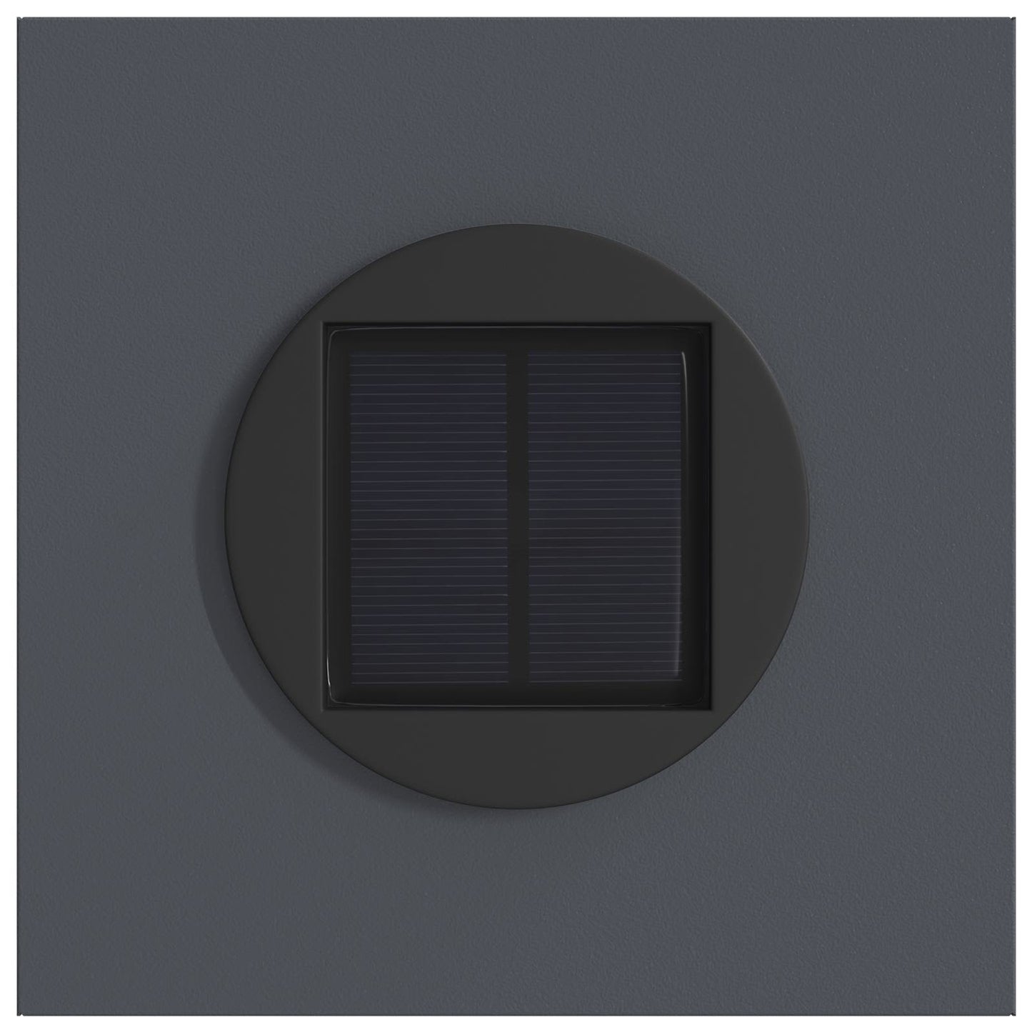 vidaXL Solar LED Pathway Light 2 pcs Warm White 18 x 18 x 80 cm - Anthracite - 55940