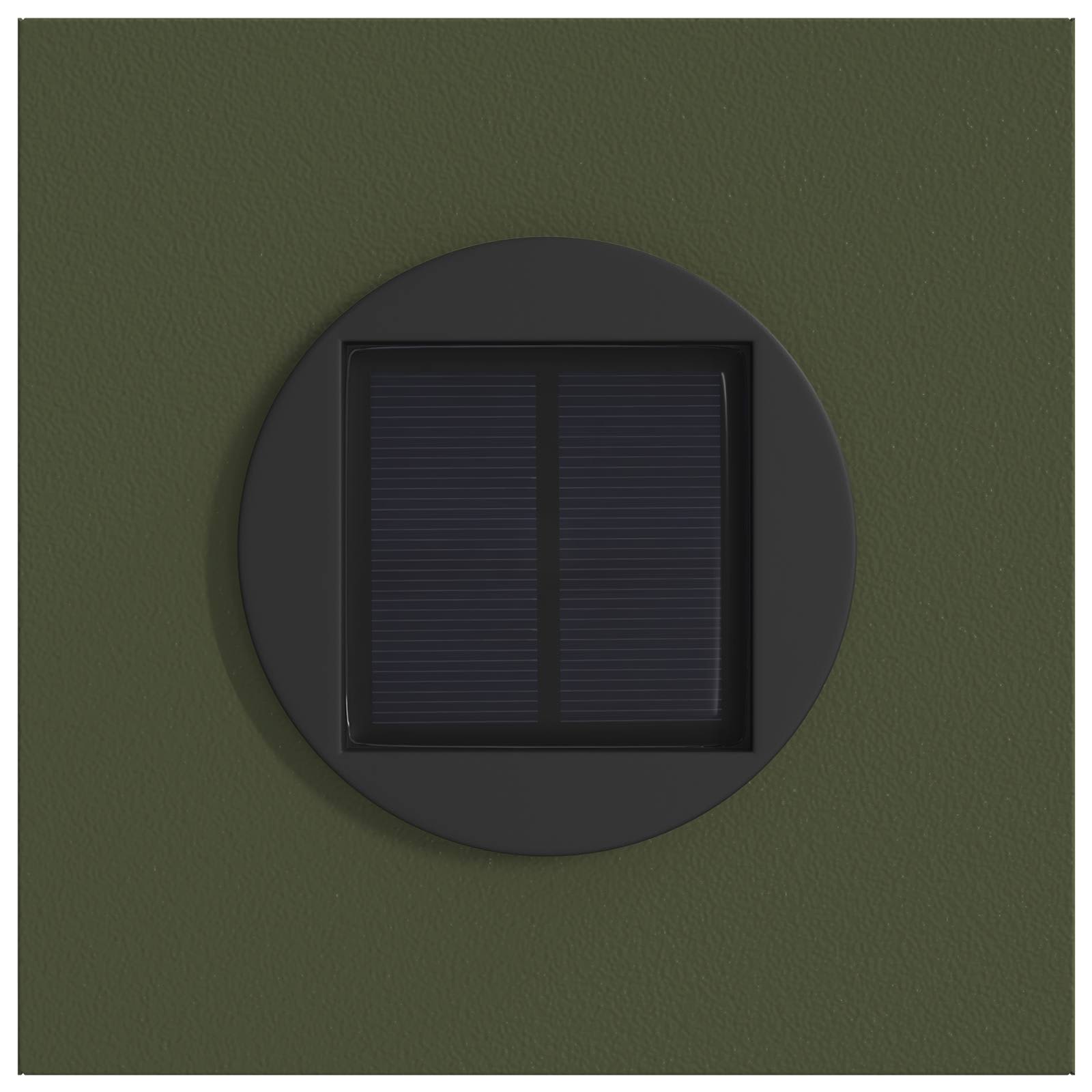 vidaXL Solar LED Pathway Light 2 pcs Warm White 18 x 18 x 80 cm - Green - 55953