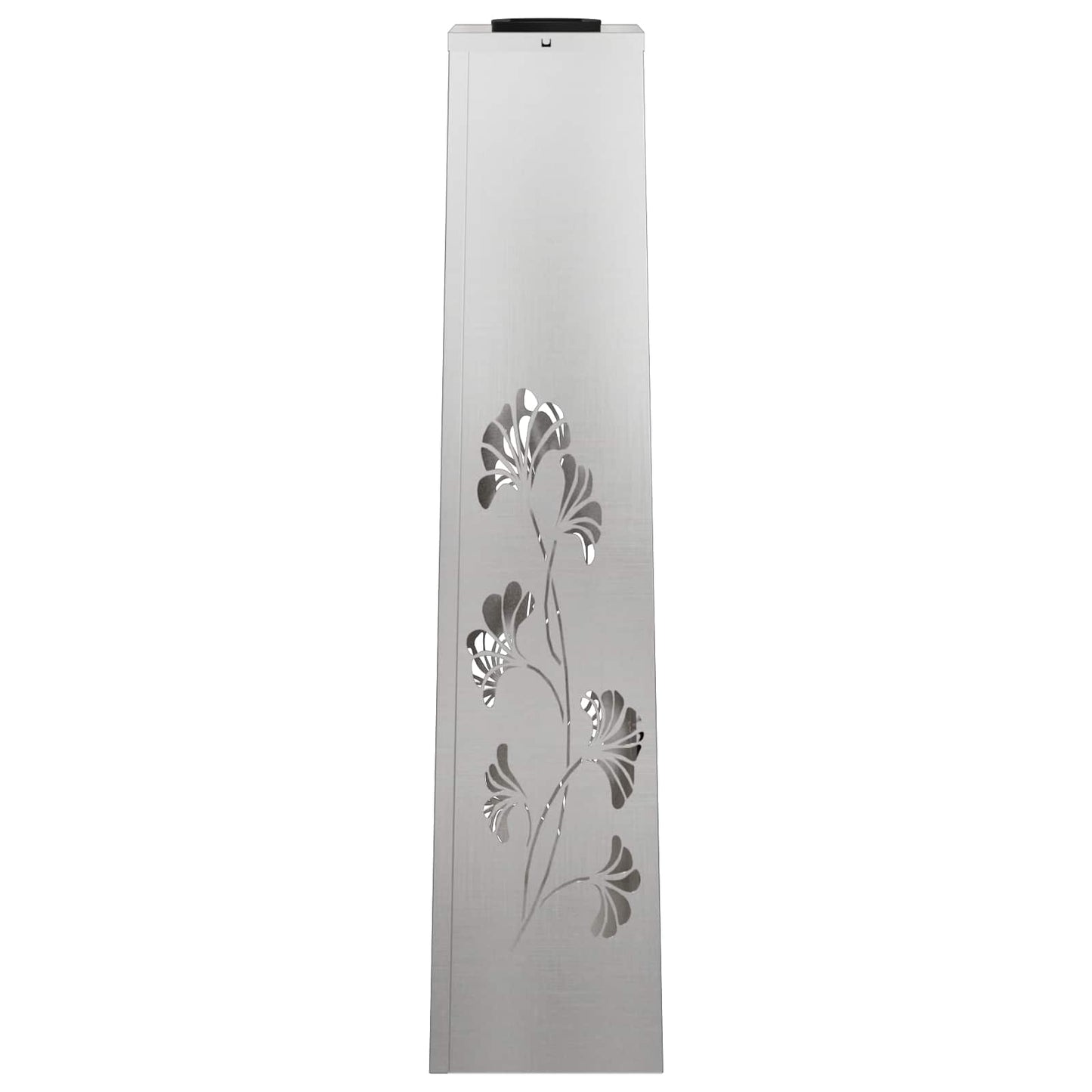 vidaXL Solar LED Pathway Light 2 pcs Warm White 18 x 18 x 80 cm - Silver - 55954