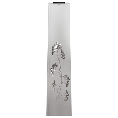 vidaXL Solar LED Pathway Light 2 pcs Warm White 18 x 18 x 80 cm - Silver - 55954