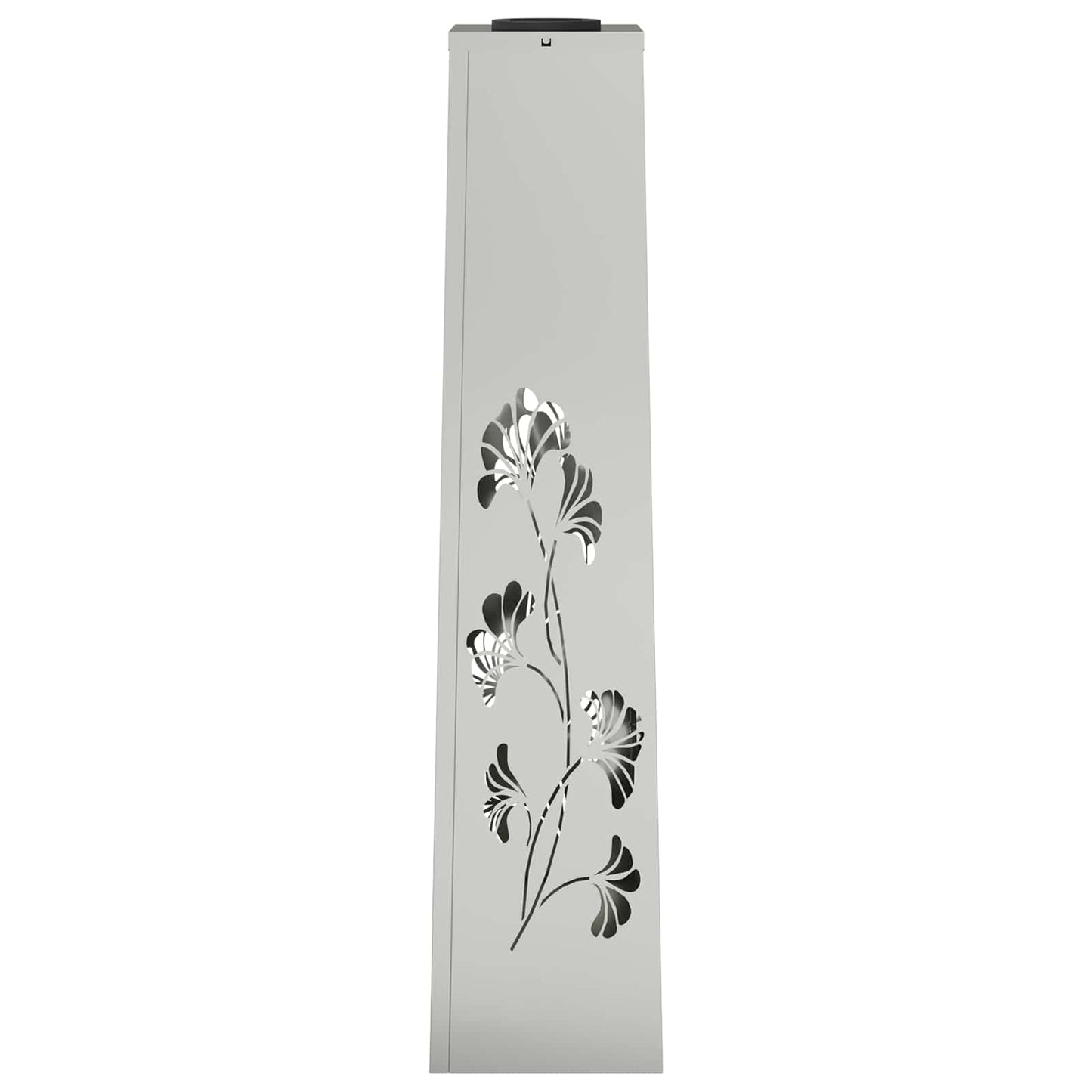 vidaXL Solar LED Pathway Light 2 pcs Warm White 18 x 18 x 80 cm - Silver - 55955