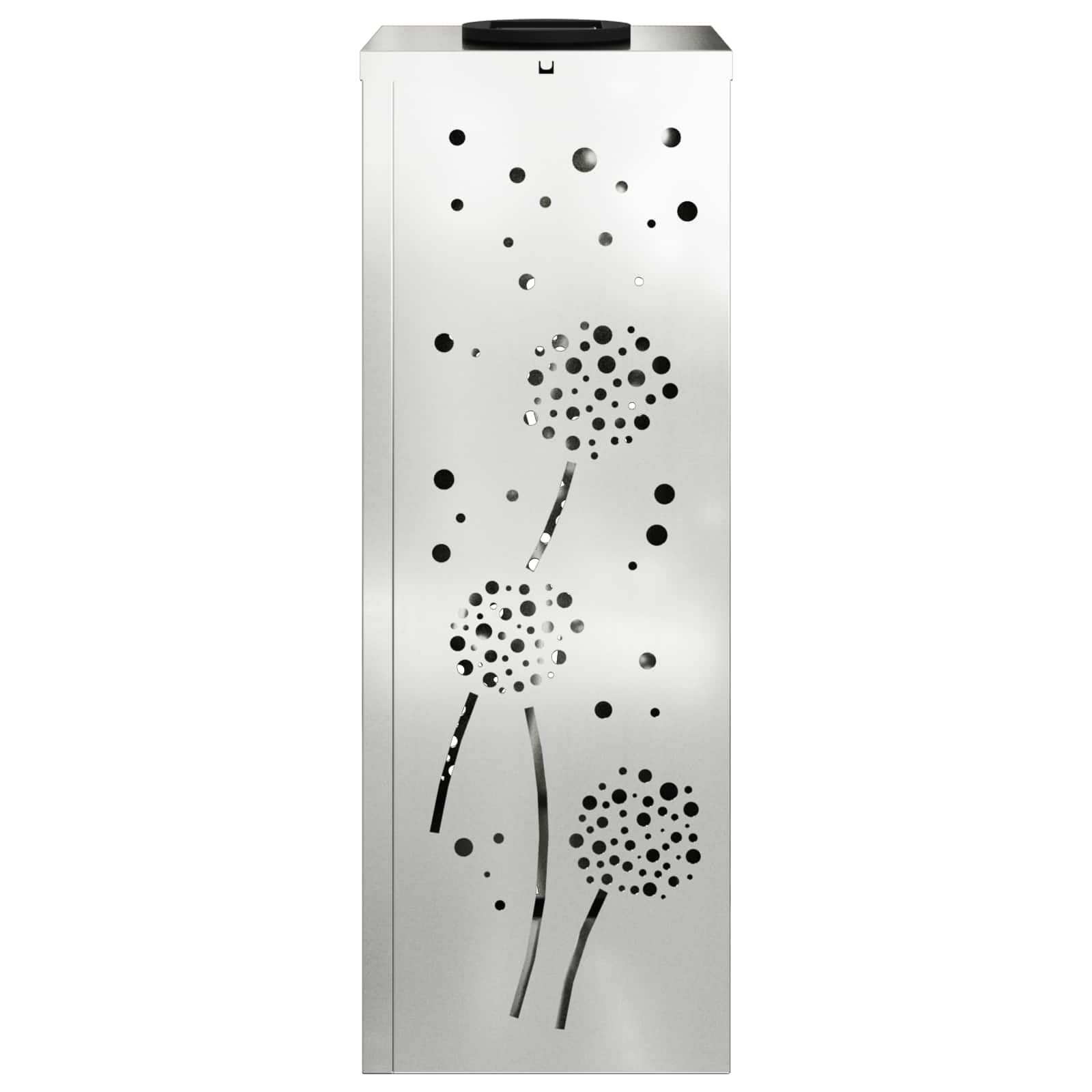 vidaXL Solar LED Pathway Light 2 pcs Warm White 18 x 18 x 50 cm - Silver - 55972