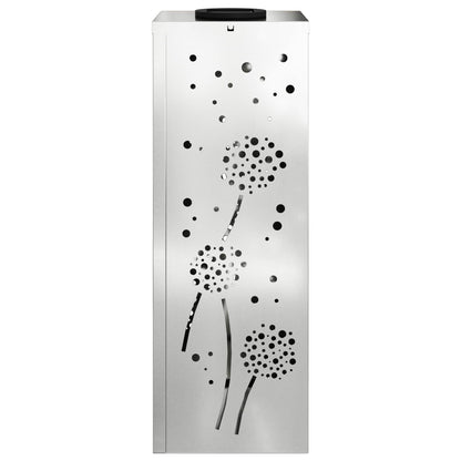 vidaXL Solar LED Pathway Light 2 pcs Warm White 18 x 18 x 50 cm - Silver - 55972