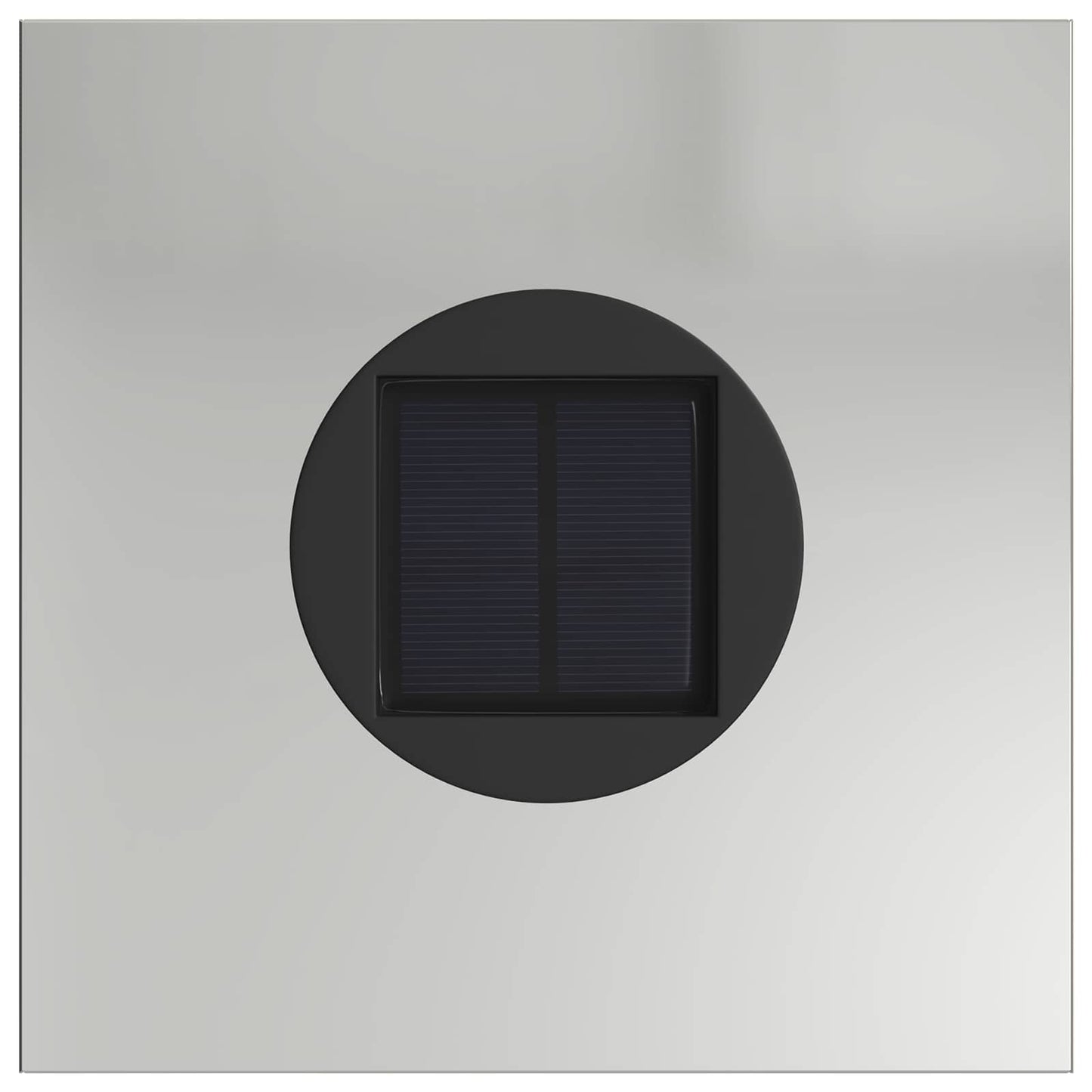 vidaXL Solar LED Pathway Light 2 pcs Warm White 18 x 18 x 50 cm - Silver - 55972