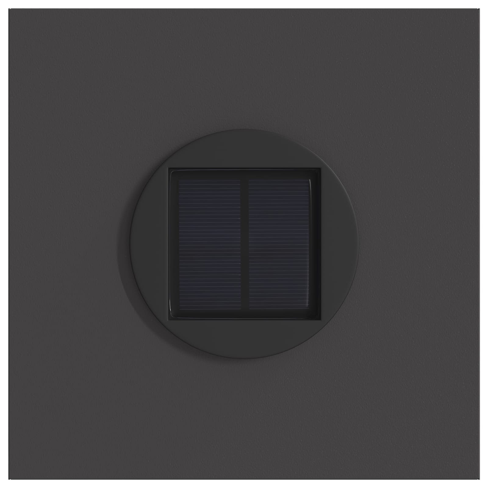 vidaXL Solar LED Pathway Light 2 pcs Warm White 18 x 18 x 80 cm - Black - 55975