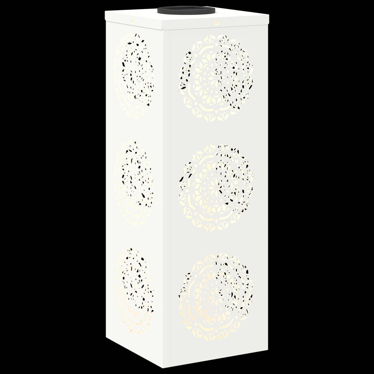 vidaXL Solar LED Pathway Light 2 pcs Warm White 18 x 18 x 50 cm - 56024