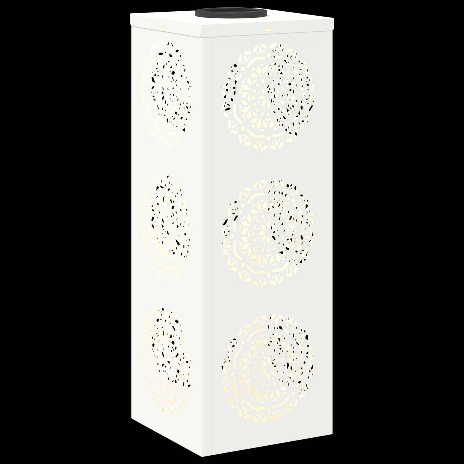 vidaXL Solar LED Pathway Light 2 pcs Warm White 18 x 18 x 50 cm - 56024