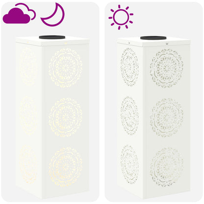 vidaXL Solar LED Pathway Light 2 pcs Warm White 18 x 18 x 50 cm - 56024