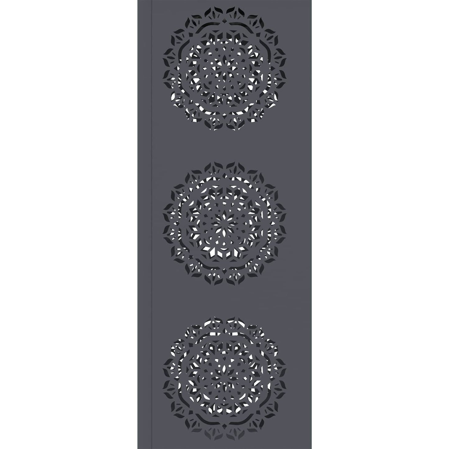 vidaXL Solar LED Pathway Light 2 pcs Warm White 18 x 18 x 50 cm - Anthracite - 56028