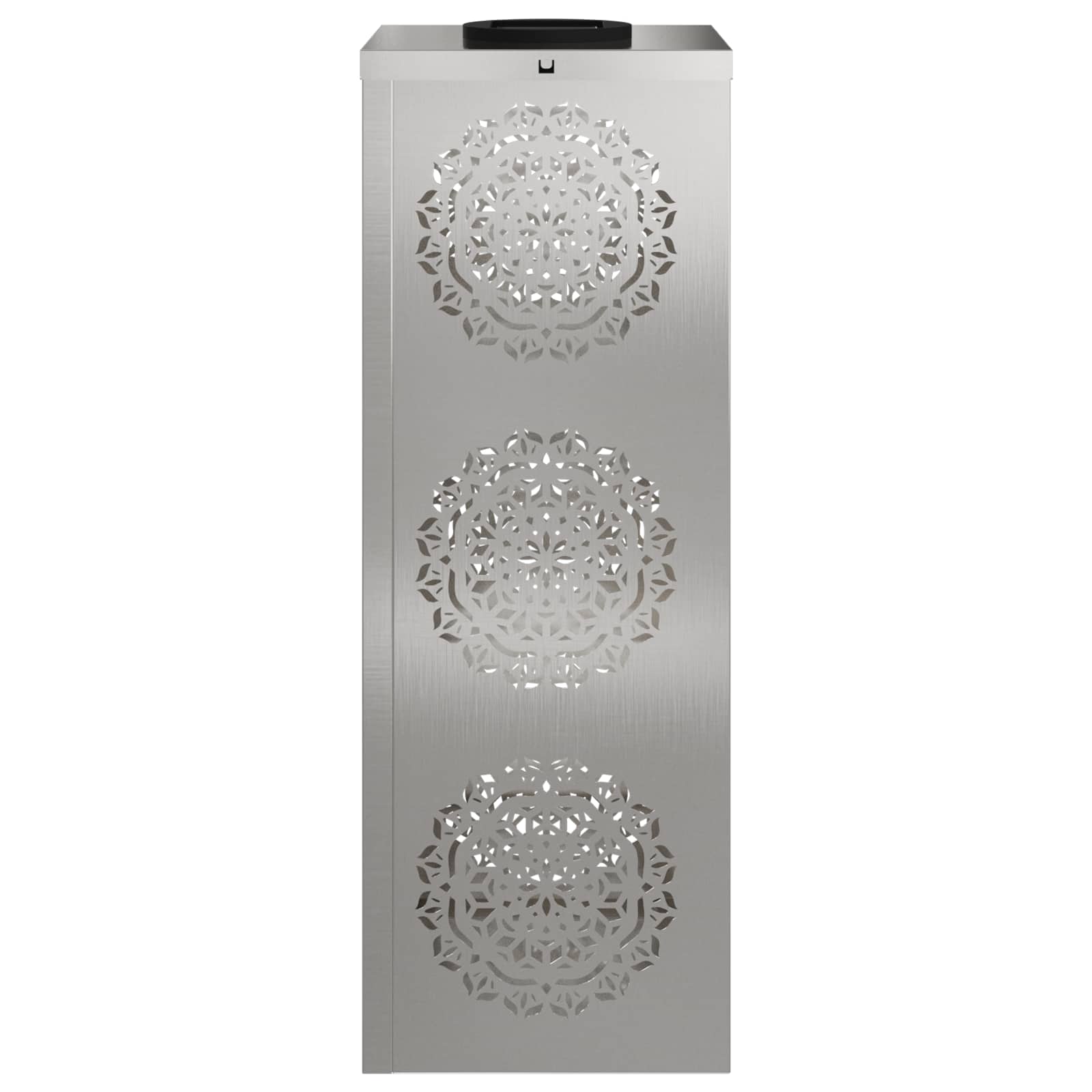 vidaXL Solar LED Pathway Light 2 pcs Warm White 18 x 18 x 50 cm - Silver - 56035