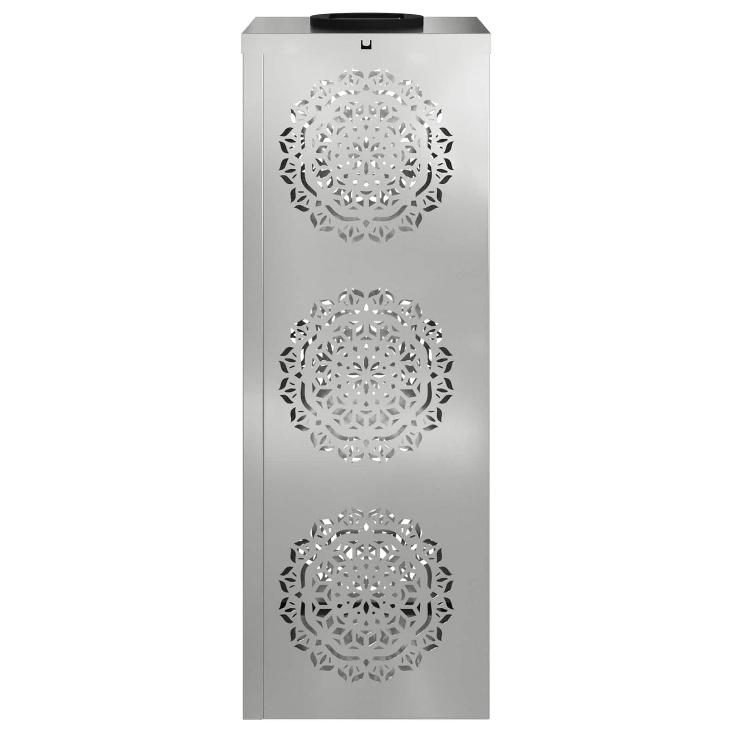 vidaXL Solar LED Pathway Light 2 pcs Warm White 18 x 18 x 50 cm - Silver - 56042