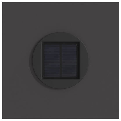 vidaXL Solar LED Pathway Light 2 pcs Warm White 18 x 18 x 80 cm - Black - 56049
