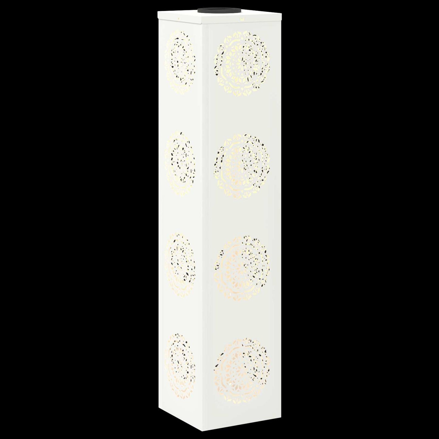 vidaXL Solar LED Pathway Light 2 pcs Warm White 18 x 18 x 80 cm - 56054