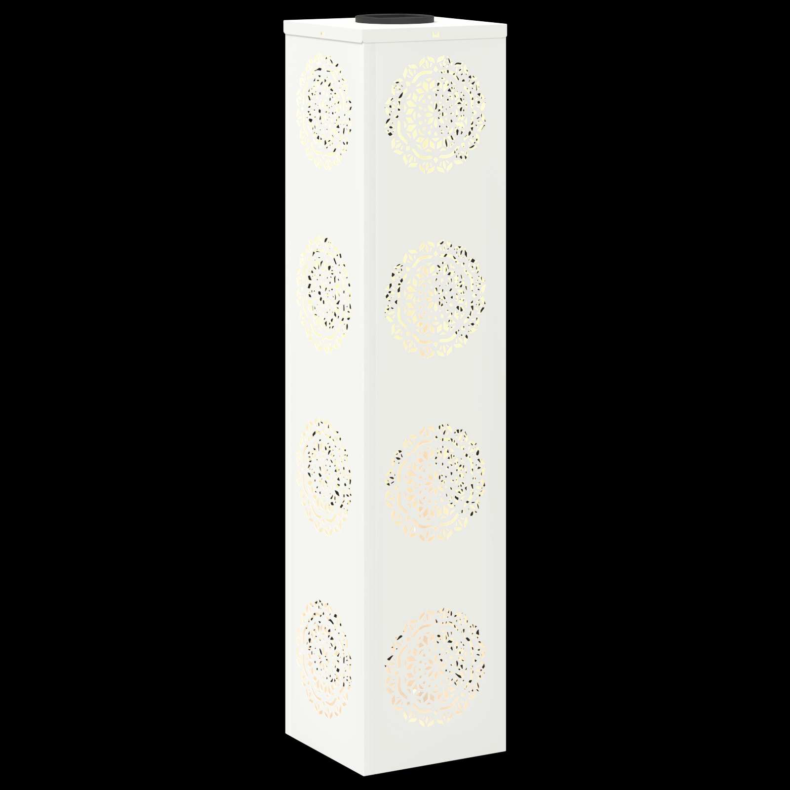 vidaXL Solar LED Pathway Light 2 pcs Warm White 18 x 18 x 80 cm - 56054