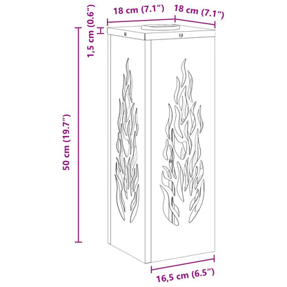 vidaXL Solar LED Pathway Light 2 pcs Warm White 18 x 18 x 50 cm - 56080
