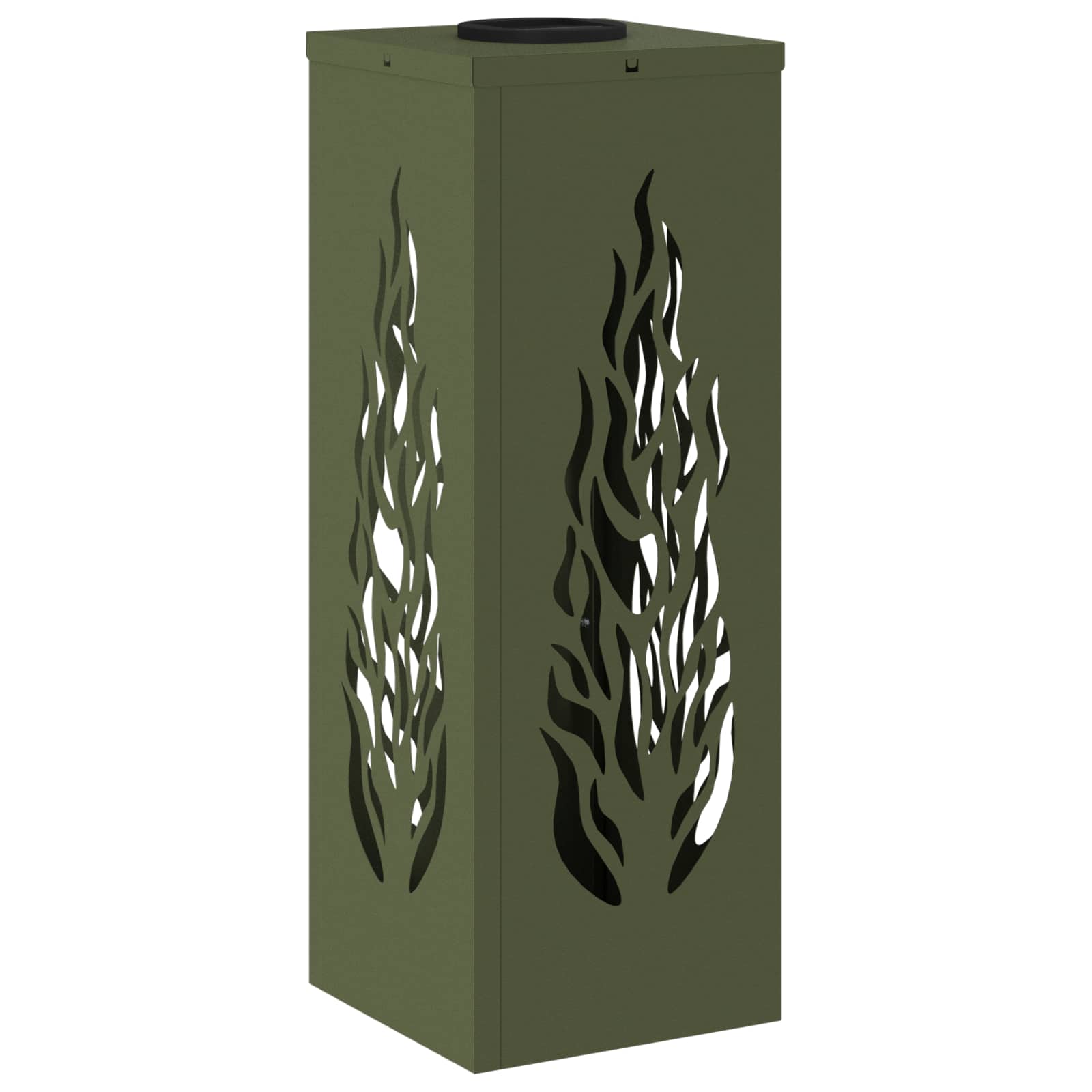 vidaXL Solar LED Pathway Light 2 pcs Warm White 18 x 18 x 50 cm - Green - 56102