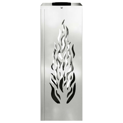 vidaXL Solar LED Pathway Light 2 pcs Warm White 18 x 18 x 50 cm - Silver - 56108