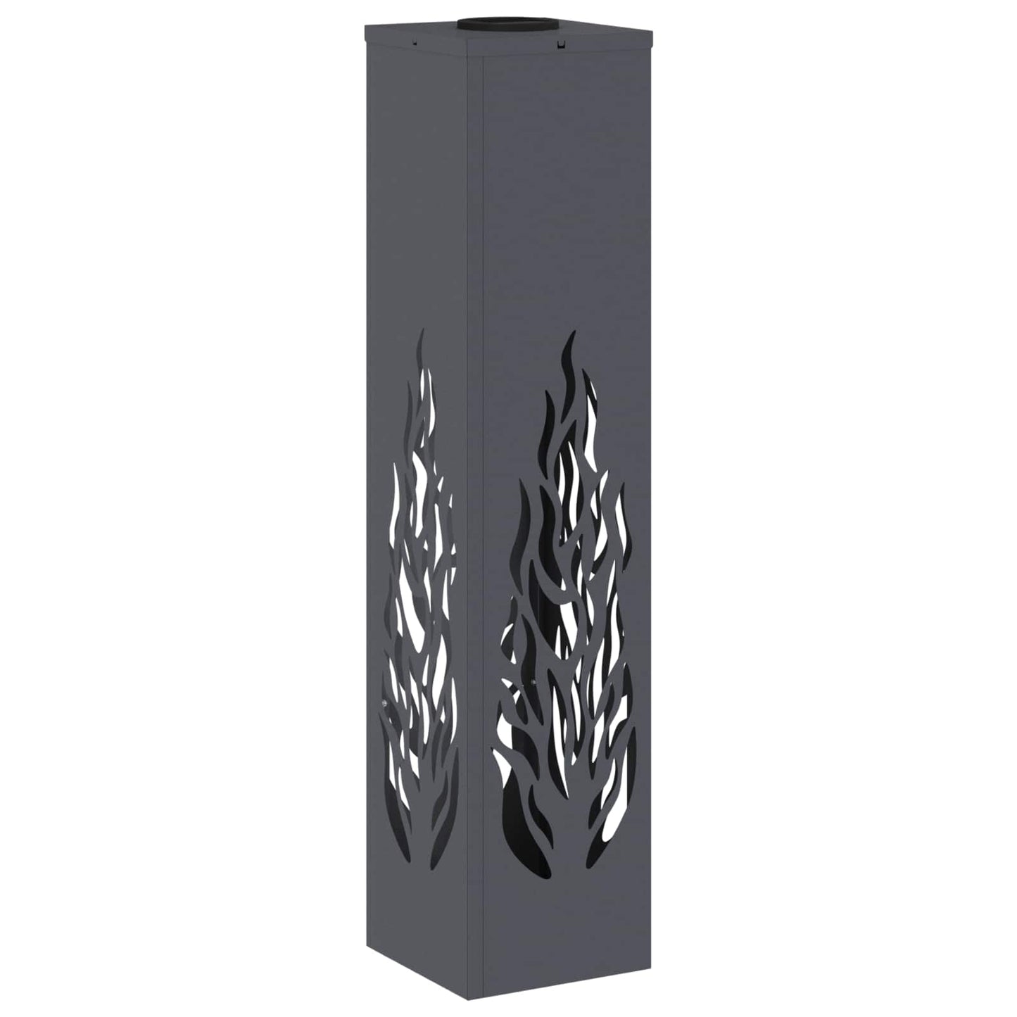 vidaXL Solar LED Pathway Light 2 pcs Warm White 18 x 18 x 80 cm - Anthracite - 56132