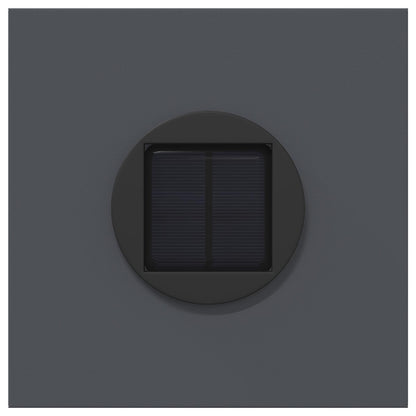 vidaXL Solar LED Pathway Light 2 pcs Warm White 18 x 18 x 80 cm - Anthracite - 56132