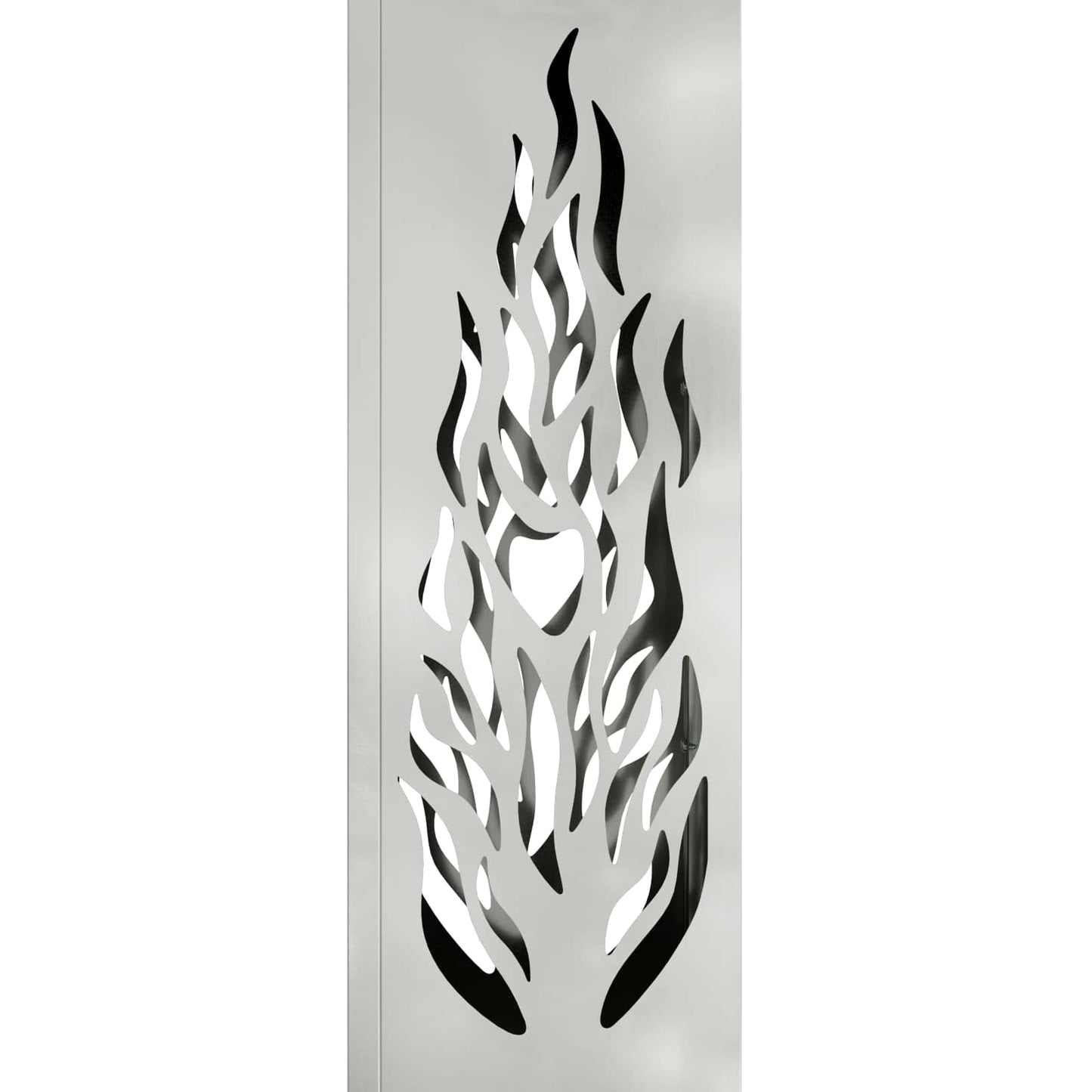 vidaXL Solar LED Pathway Light 2 pcs Warm White 18 x 18 x 80 cm - Silver - 56155