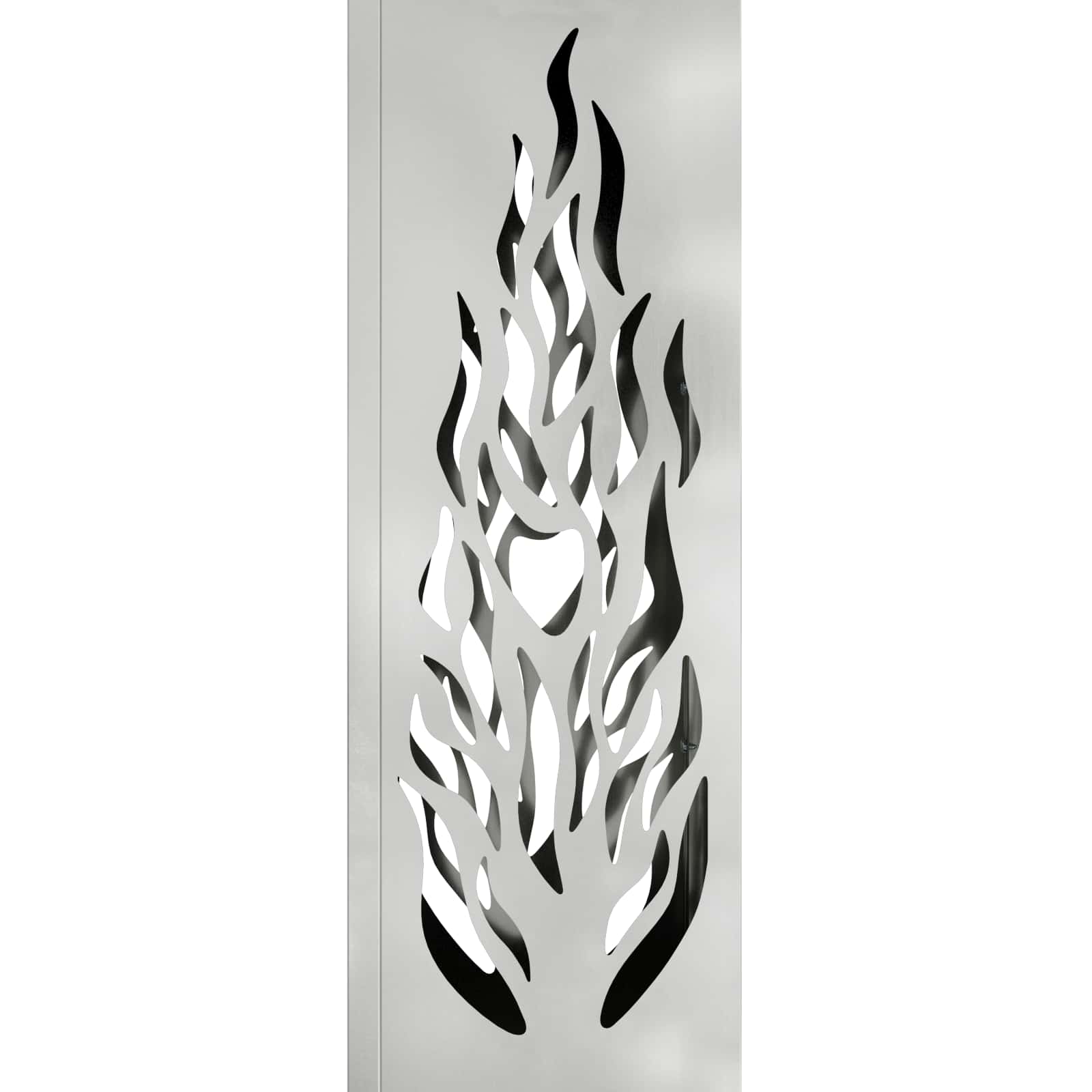 vidaXL Solar LED Pathway Light 2 pcs Warm White 18 x 18 x 80 cm - Silver - 56155