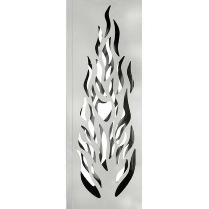 vidaXL Solar LED Pathway Light 2 pcs Warm White 18 x 18 x 80 cm - Silver - 56155