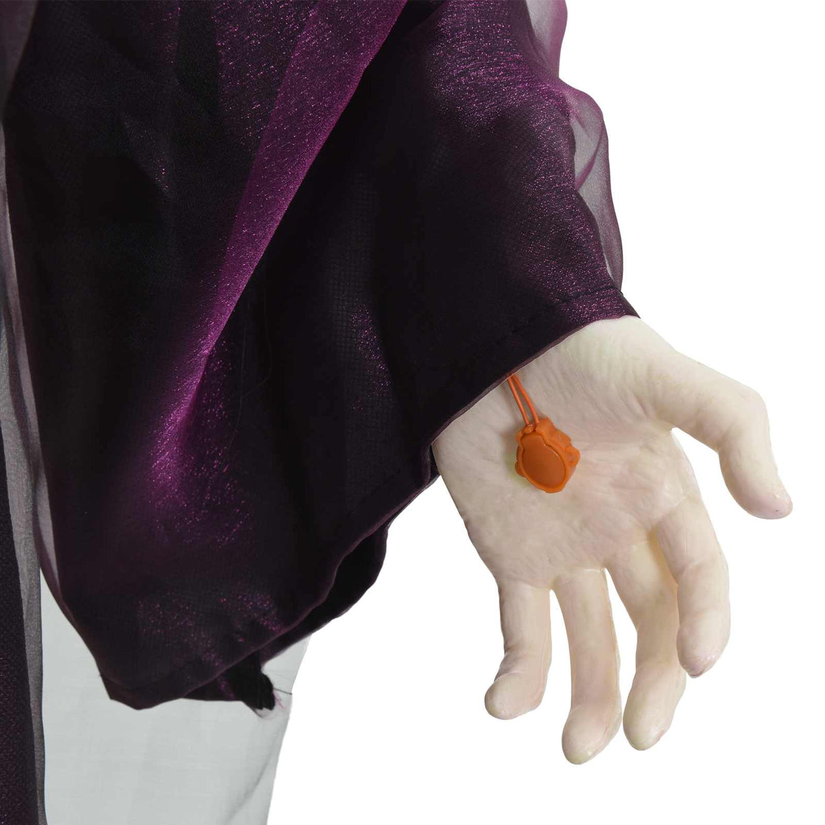 vidaXL Hanging Halloween Talking Witch Purple 216 x 125 cm Polyester