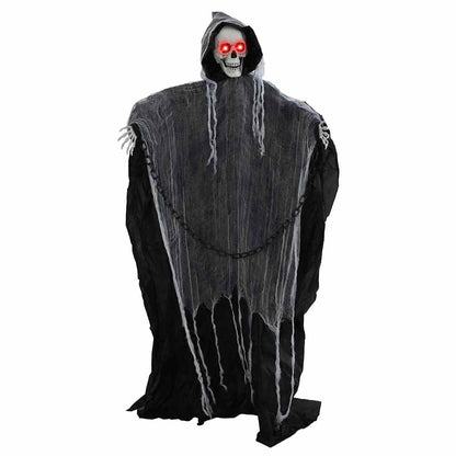 vidaXL Halloween Hanging Grim Reaper SPOOKA Black 112 x 164 cm