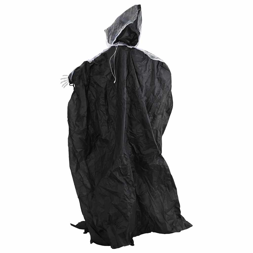 vidaXL Halloween Hanging Grim Reaper SPOOKA Black 112 x 164 cm