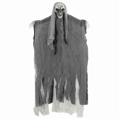 vidaXL Halloween Hanging Ghost 3 pcs Black 66 x 110 cm Polyester