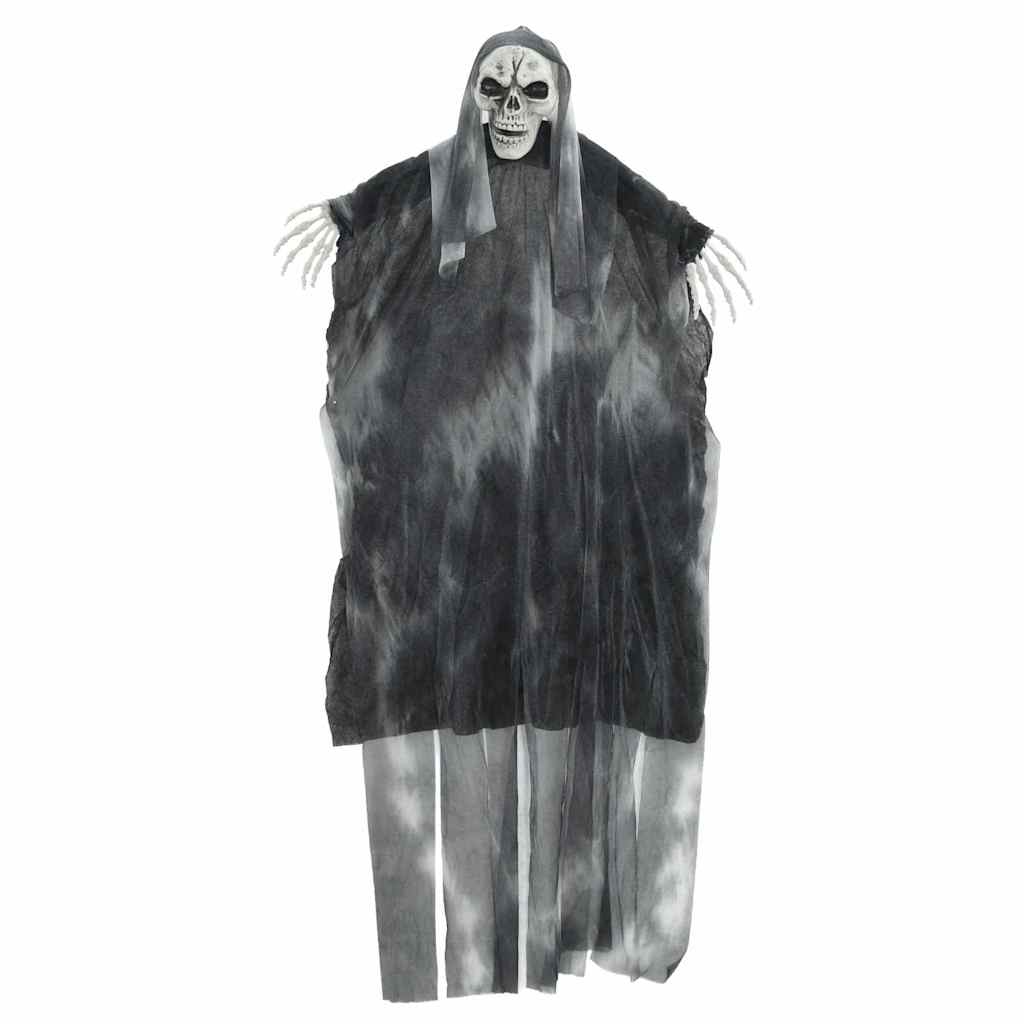 vidaXL Halloween Hanging Ghost 3 pcs Black 66 x 110 cm Polyester