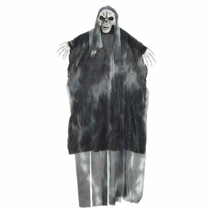 vidaXL Halloween Hanging Ghost 3 pcs Black 66 x 110 cm Polyester