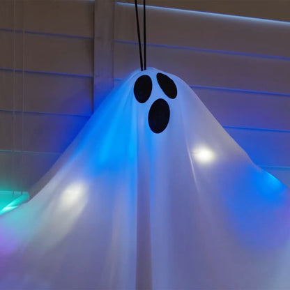 vidaXL Halloween Hanging Ghost 3 pcs White 52 x 62 cm Polyester