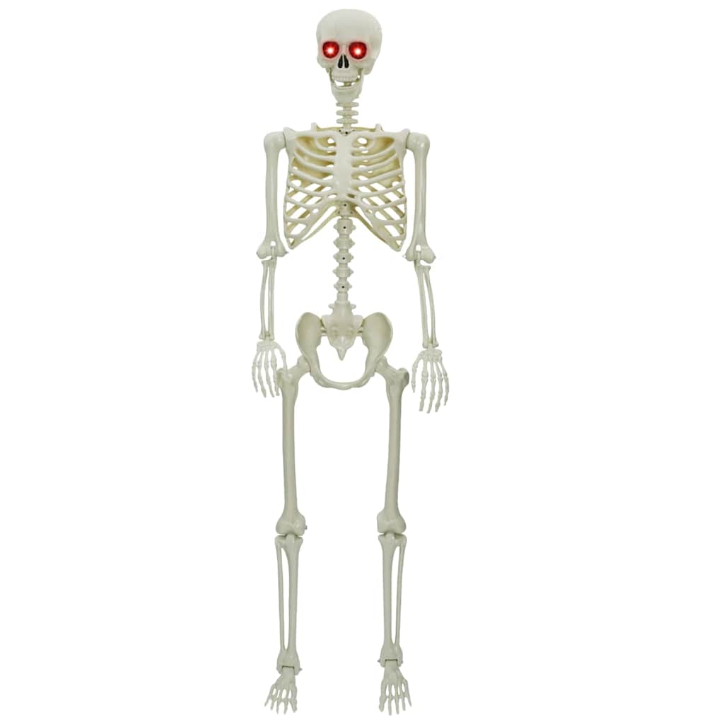 vidaXL Halloween Skeleton White 155 x 38.5 cm Polypropylene