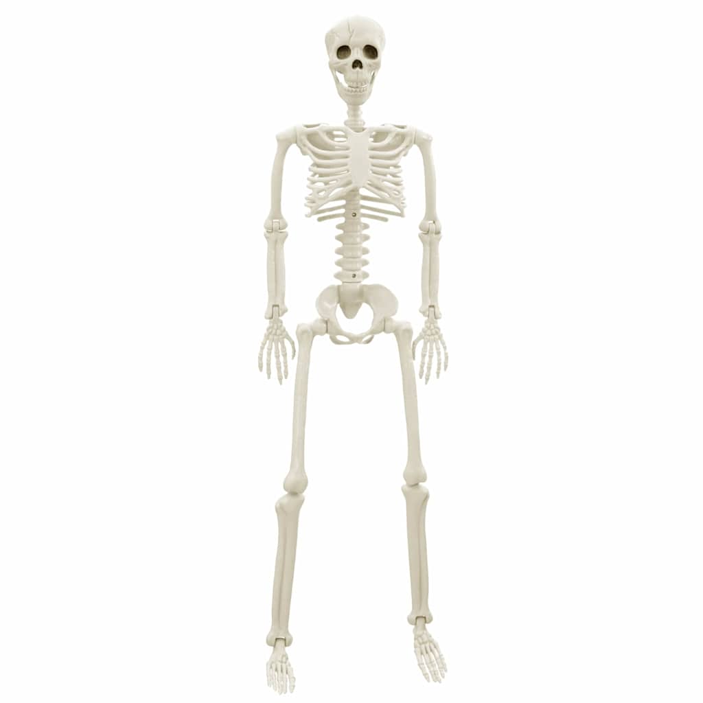 vidaXL Halloween Skeleton 2 pcs White 85 cm Polypropylene