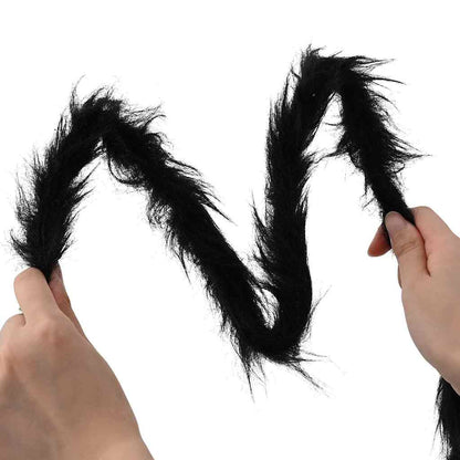 vidaXL Halloween Spider Decoration 3 pcs Black 200 cm